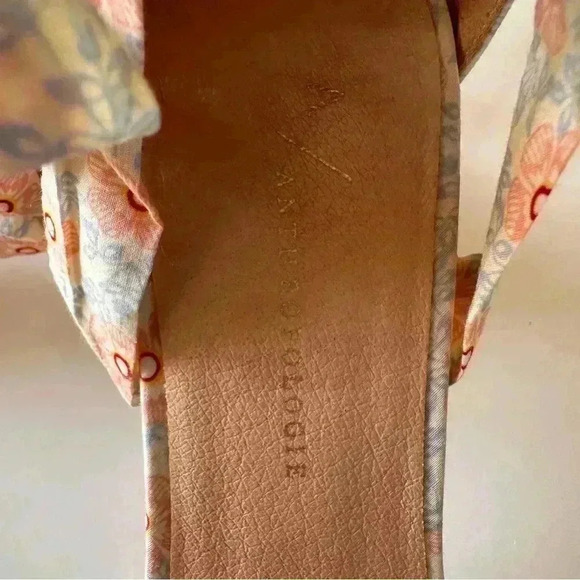 Anthropologie Floral Tie Up Heels Women’s size 8 Balletcore Boho Wedding Formal - Picture 10 of 14